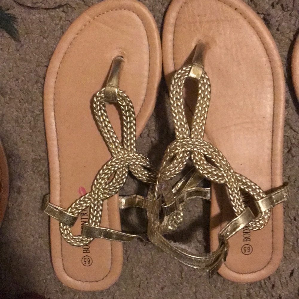 Cute summer gold band sandals